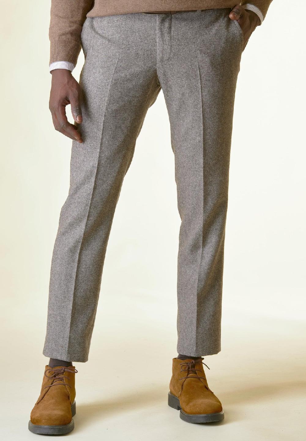 Angelico Pantalone moro sale-pepe lana custom