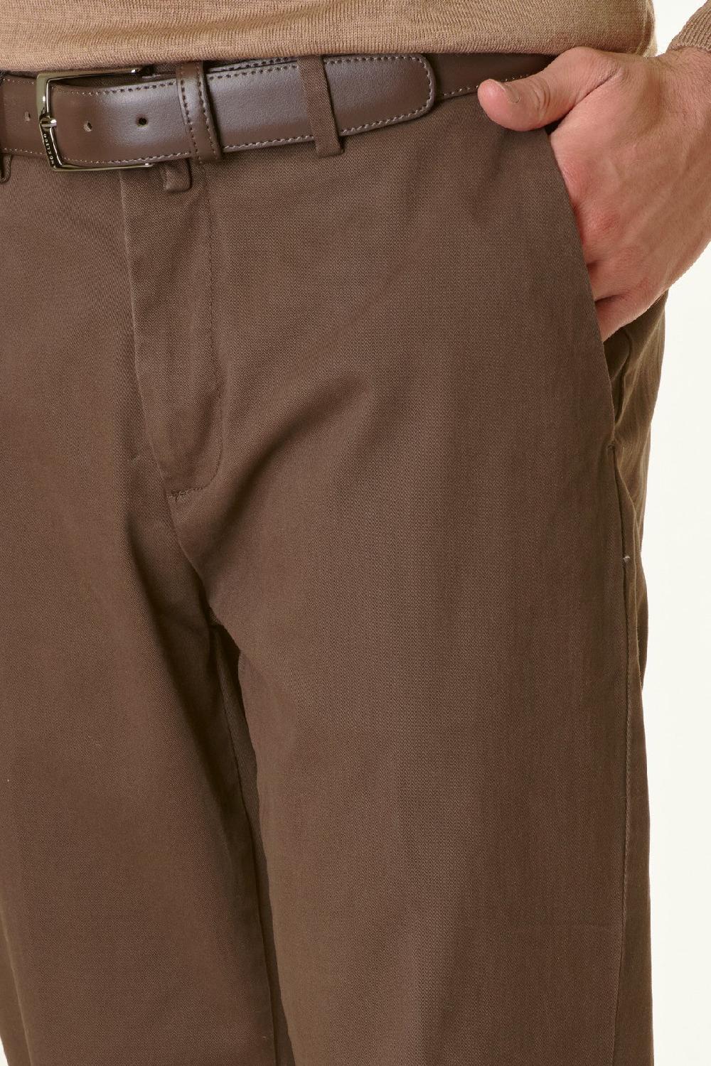 Angelico Pantalone Moro Twill Stretch Slim