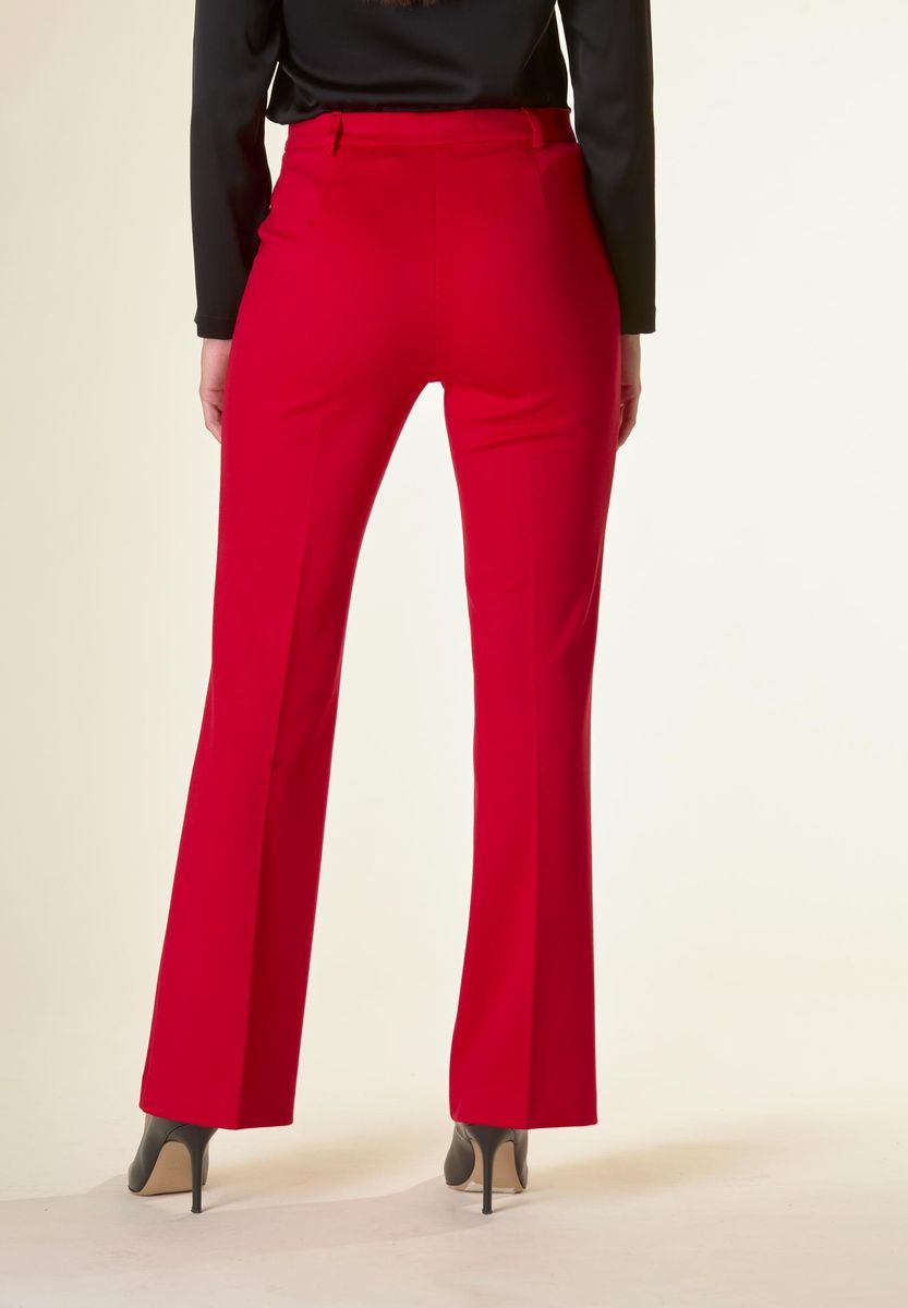 Angelico Pantalone Rosso Zampa Twill