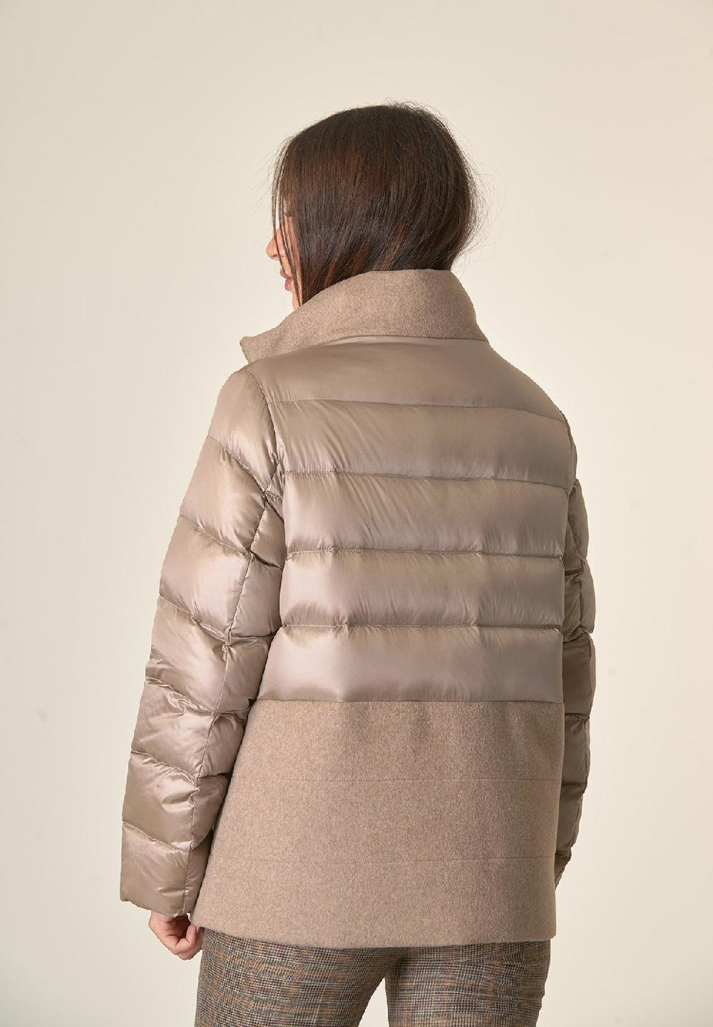 Angelico Piumino Beige Bi-tessuto Corto