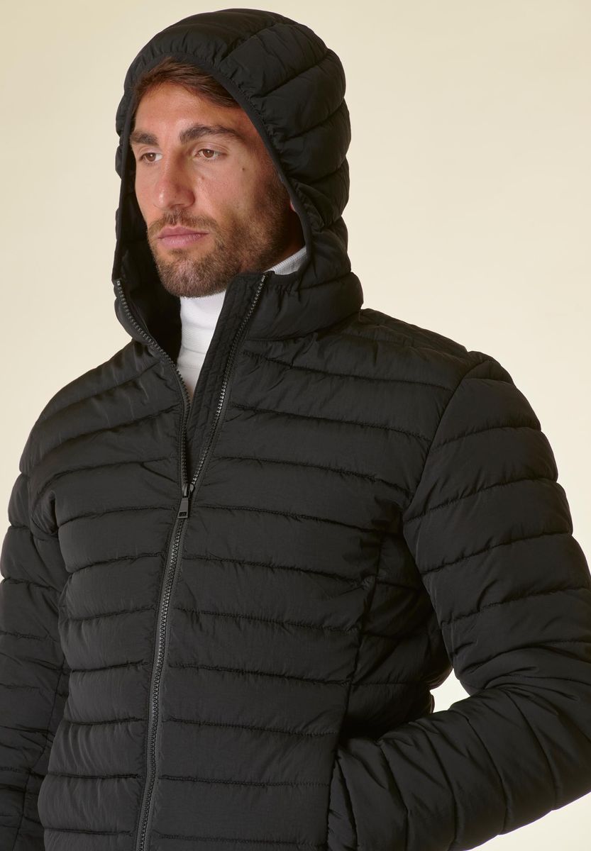 Angelico Piumino Nero Cappuccio 100gr. Trapuntato