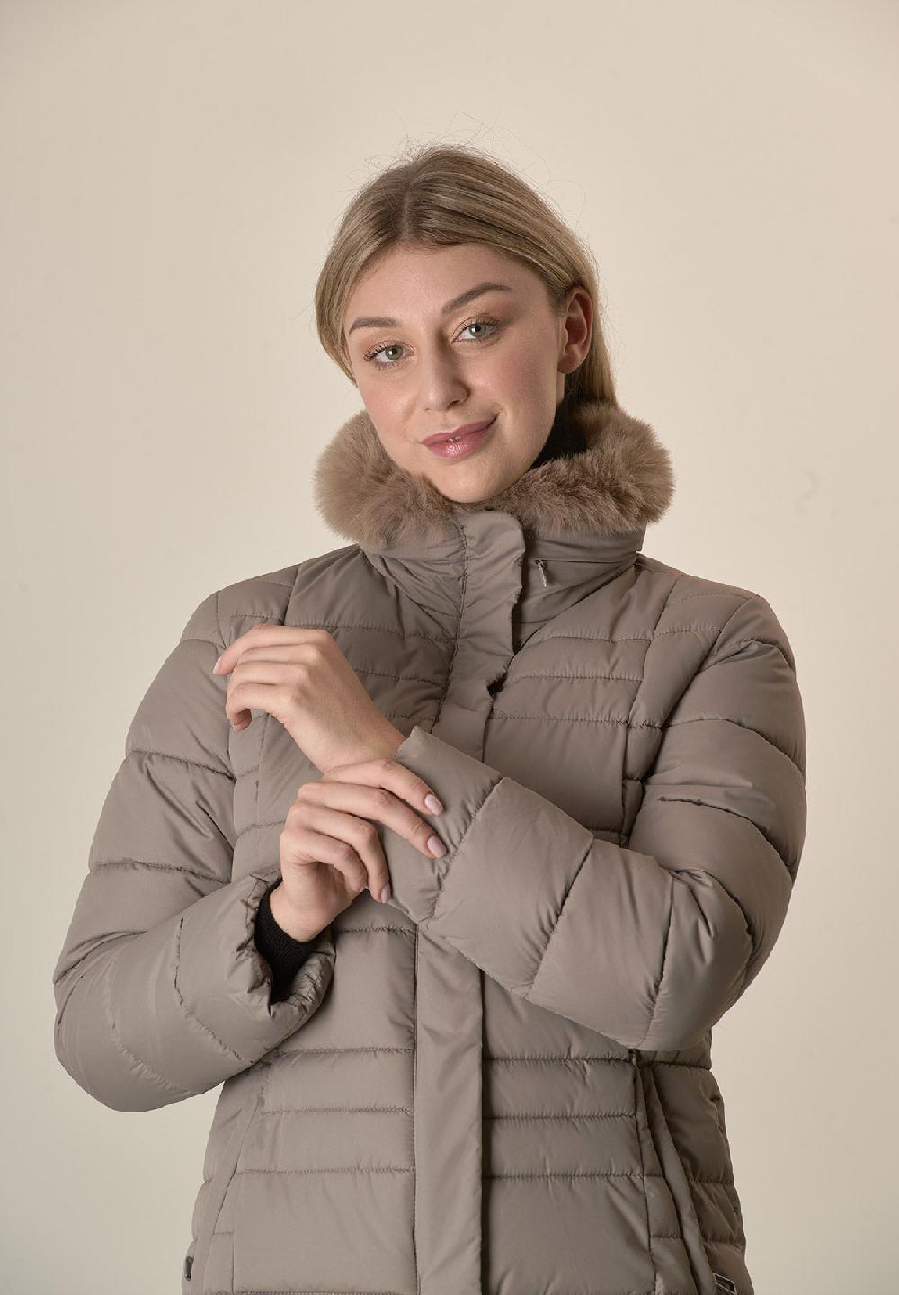 Angelico Piumino Tortora Pelliccia Staccabile