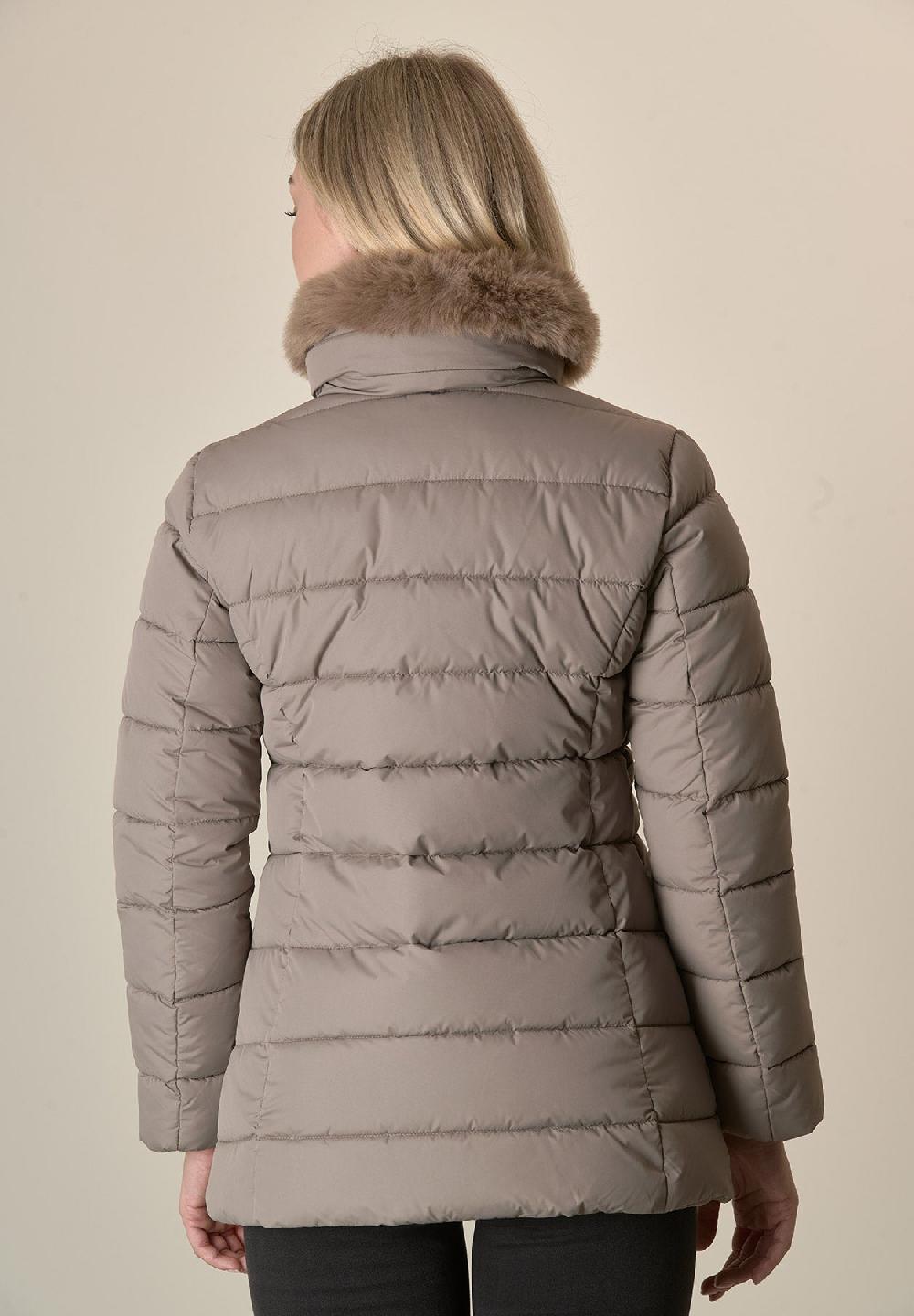 Angelico Piumino Tortora Pelliccia Staccabile