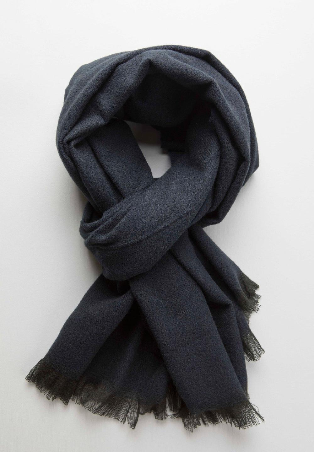 Angelico Sciarpa blu scuro melange