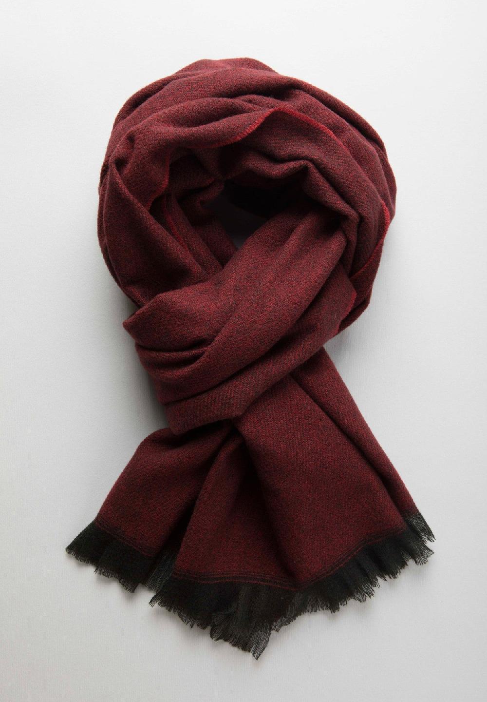 Angelico Sciarpa bordeaux melange