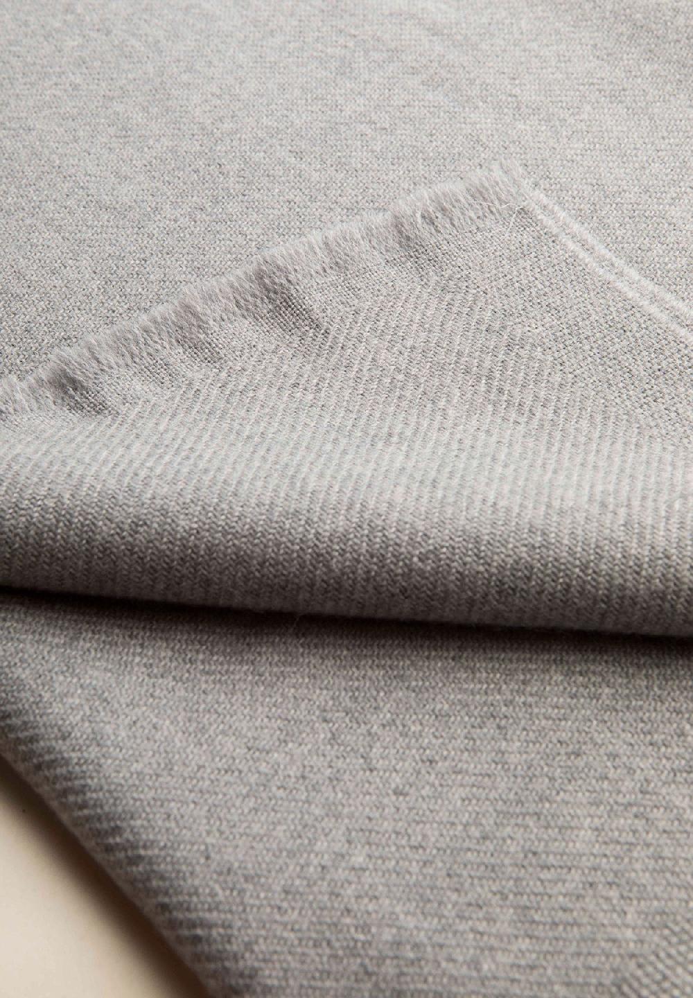 Angelico Sciarpa Grigio Chiaro Lana Vergine