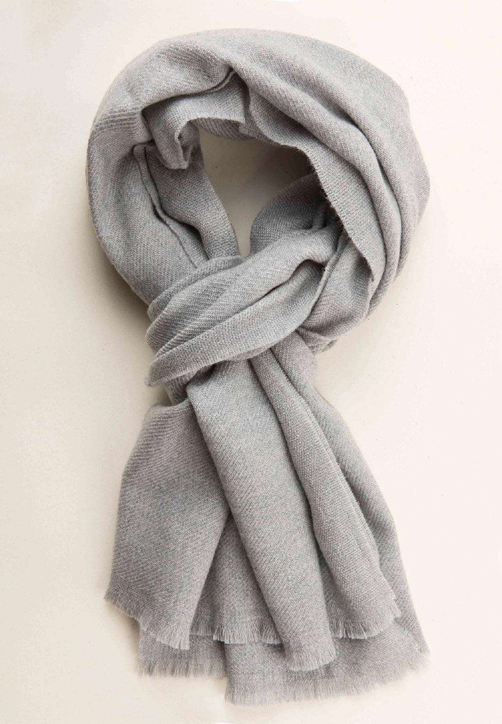 Angelico Sciarpa grigio chiaro lana vergine