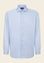 Angelico Camicia Azzurra Bianca Bacchettina Cotone Comfort Fit
