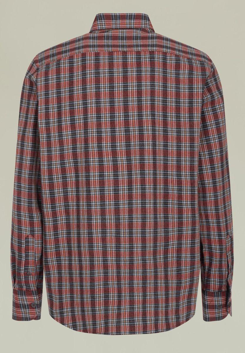 Angelico Camicia Rossa Quadretto Flanellina BD Regular Fit