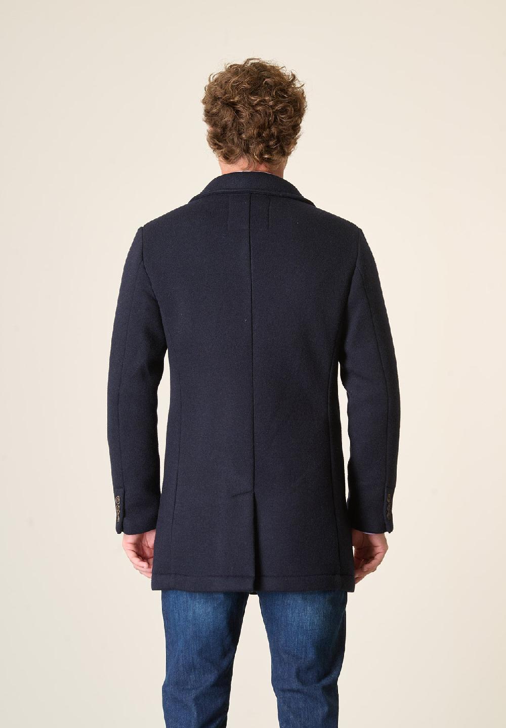 Angelico Cappotto Blu Sfoderato Pettorina Staccabile