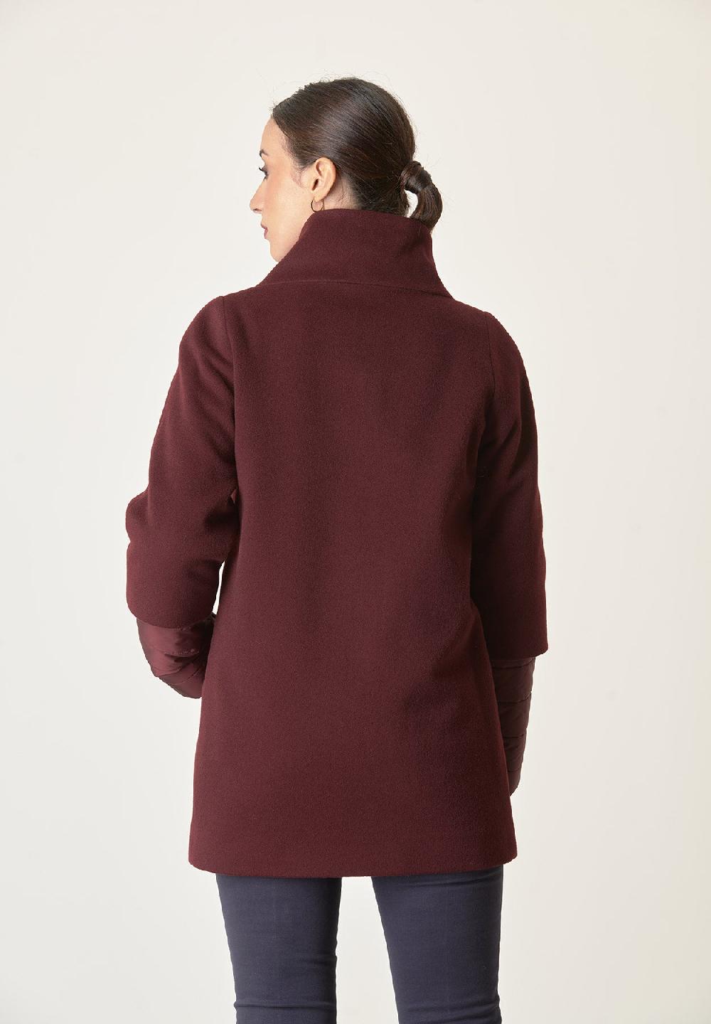 Angelico Cappotto Bordeaux Lana-cashmere Doppia Manica