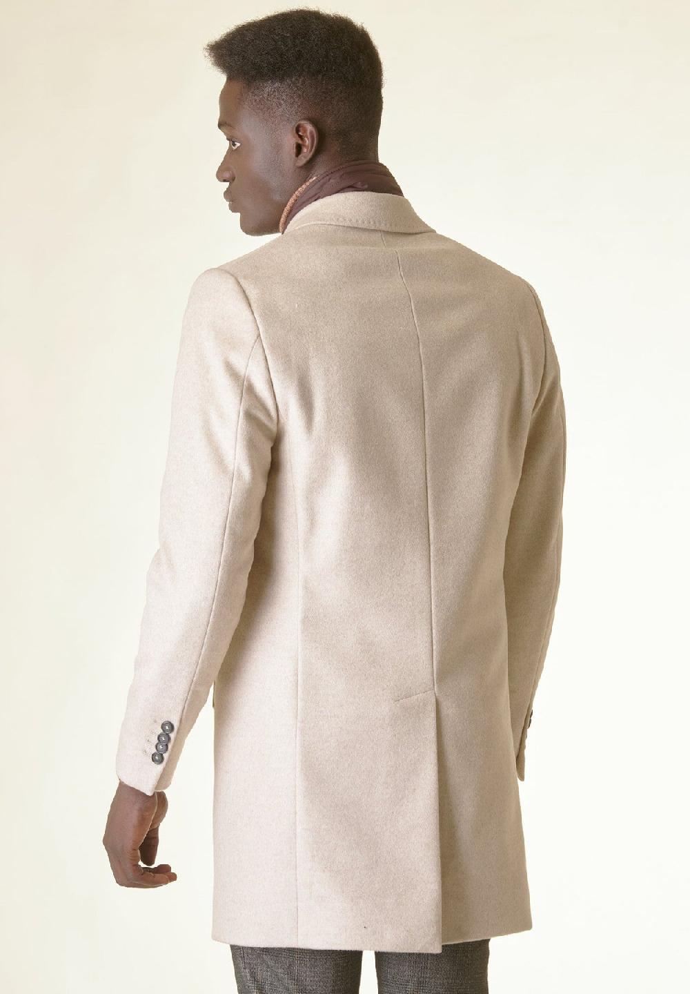 Angelico Cappotto Naturale Lana-cashmere Pettorina Staccabile