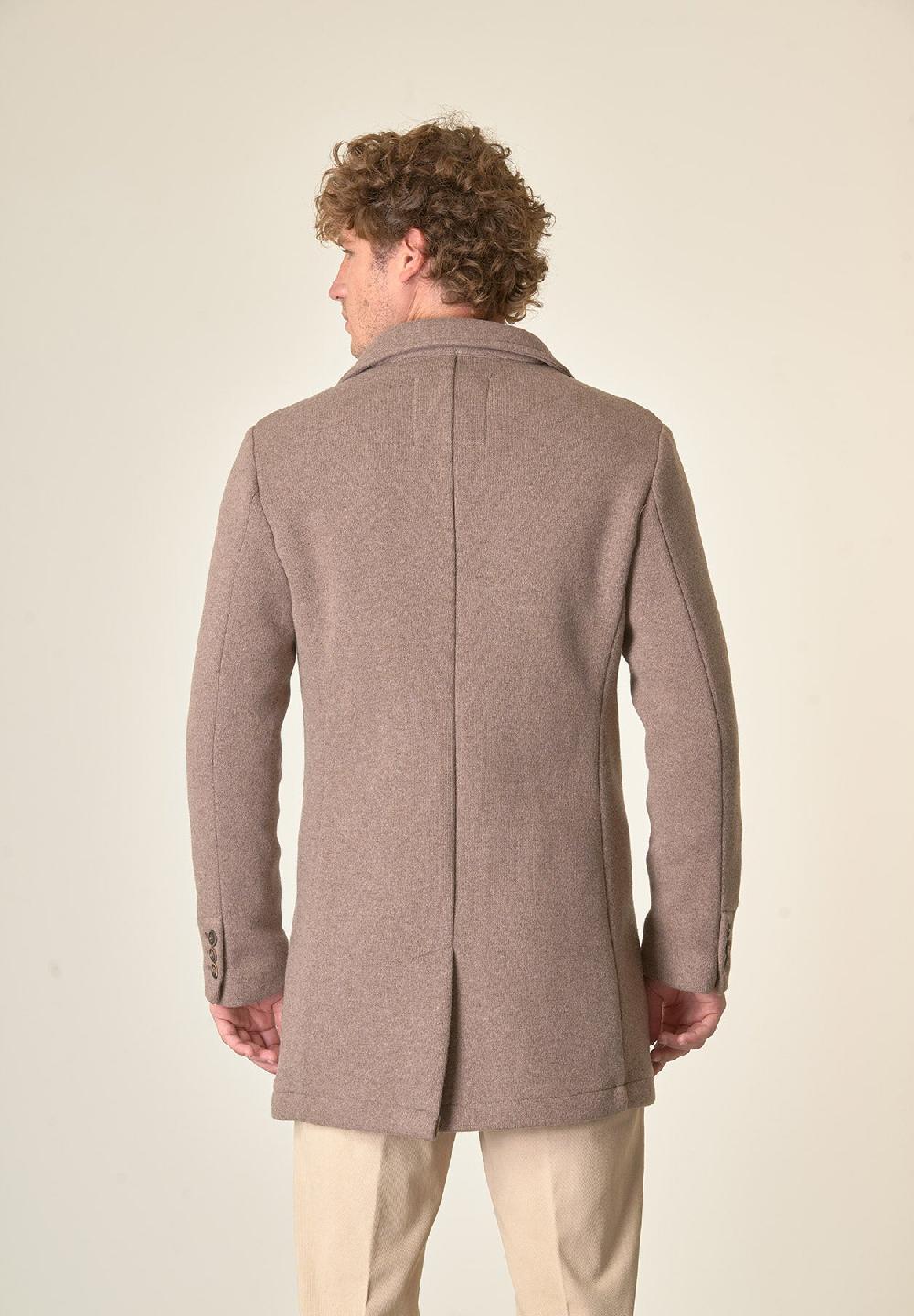 Angelico Cappotto Nocciola Sfoderato Pettorina Staccabile