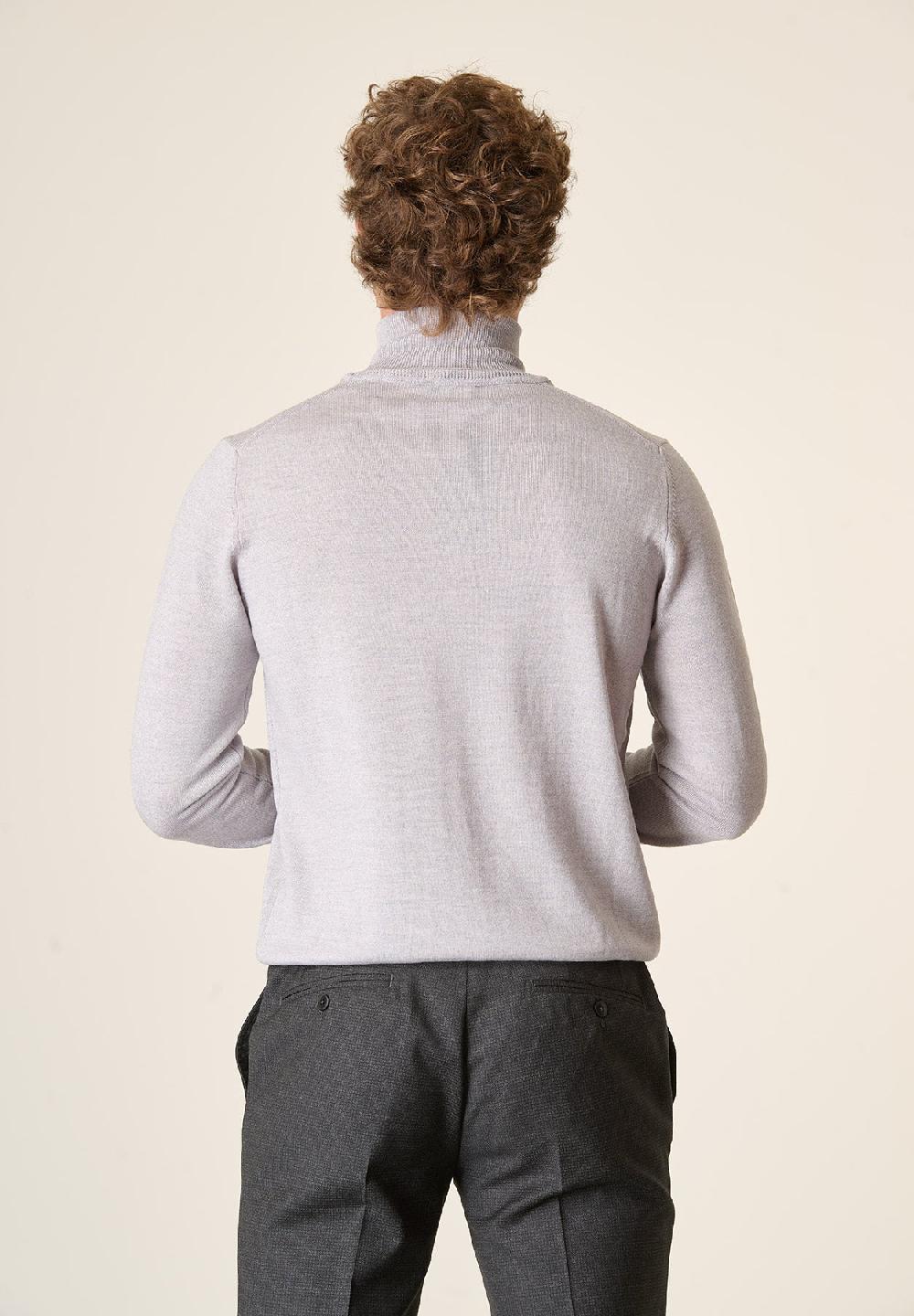 Angelico Dolcevita Grigio Chiaro Lana Merinos Extrafine