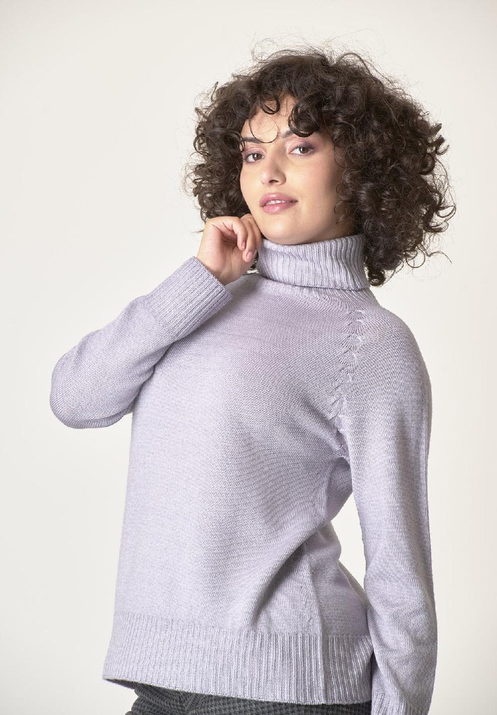 Angelico Dolcevita Perla Lana Merinos Treccia Raglan