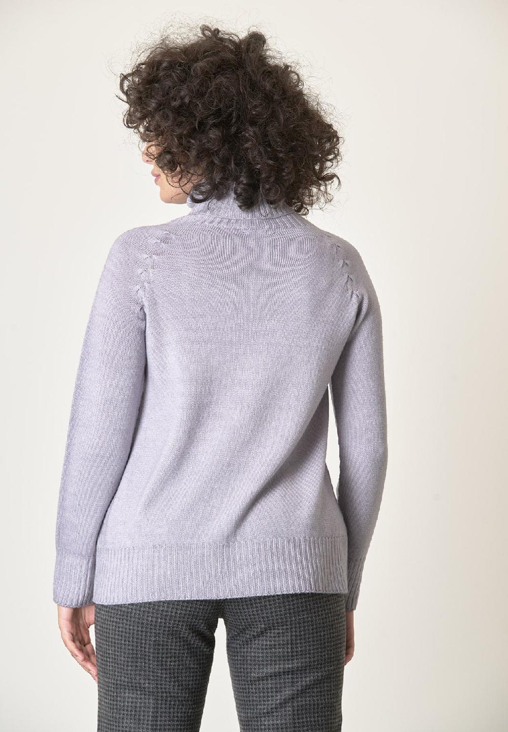 Angelico Dolcevita Perla Lana Merinos Treccia Raglan