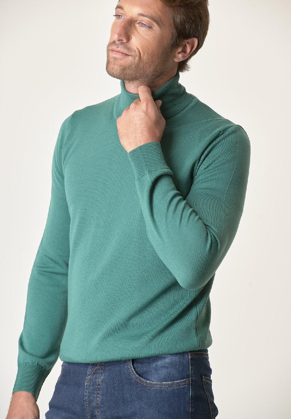 Angelico Dolcevita Verde Acqua Lana Merinos Extrafine