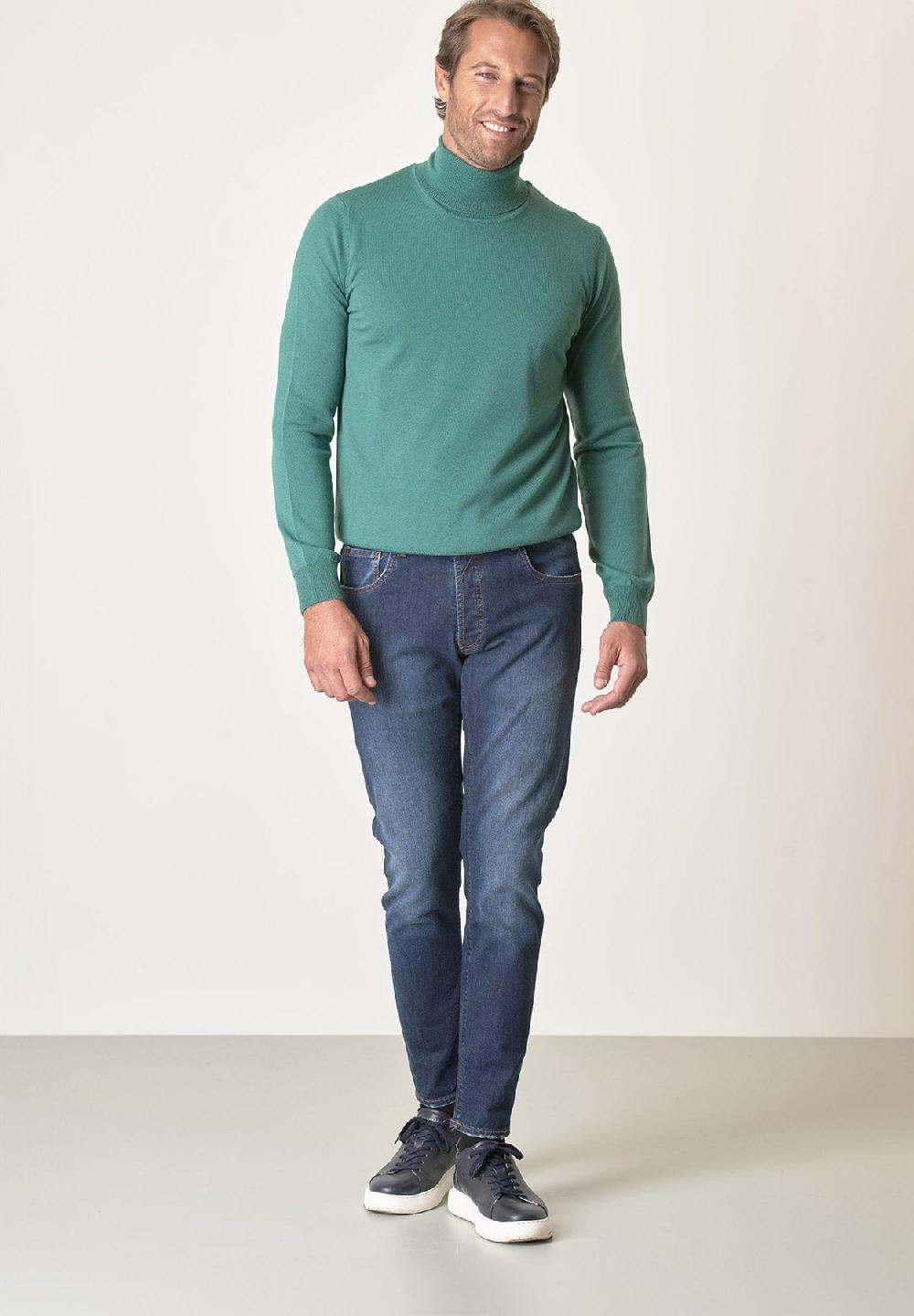 Angelico Dolcevita verde acqua lana merinos extrafine