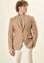 Angelico Giacca Cammello Pettorina Misto Lana Custom Fit