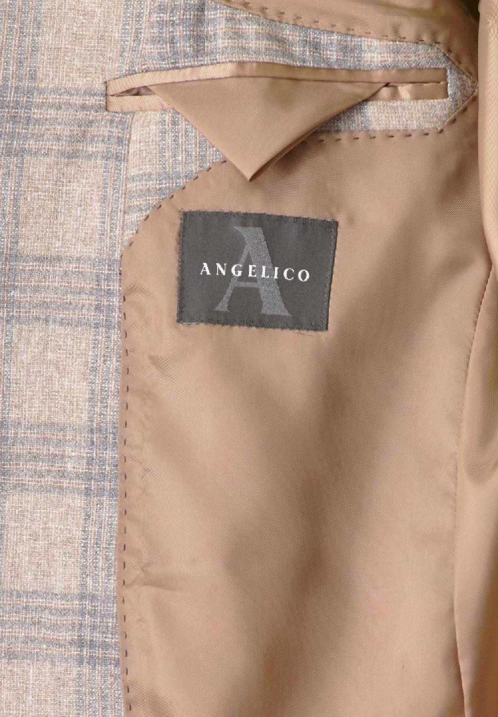 Angelico Giacca Galles Naturale-grigio Lana-cashmere Custom