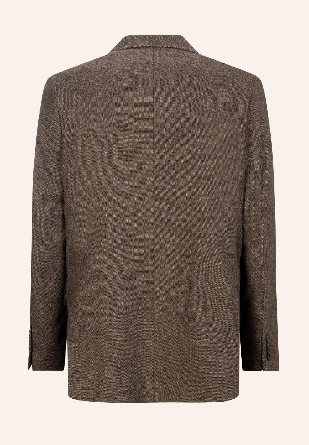 Angelico Giacca Marrone Knickerbocker Misto Lana Comfort Fit