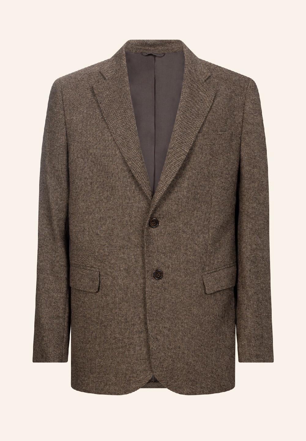 Angelico Giacca marrone knickerbocker misto lana comfort fit