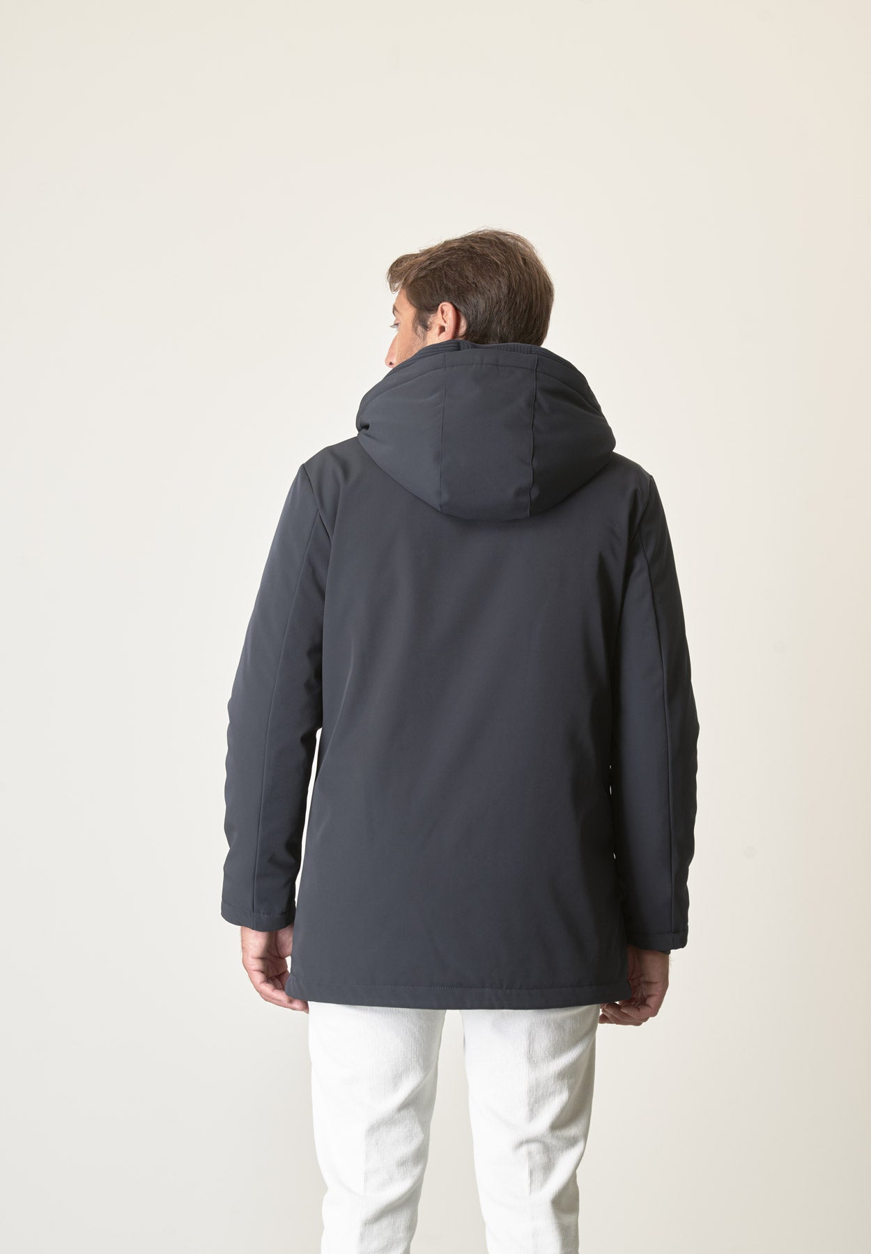 Angelico Giaccone Blu Cappuccio E Pettorina Staccabili