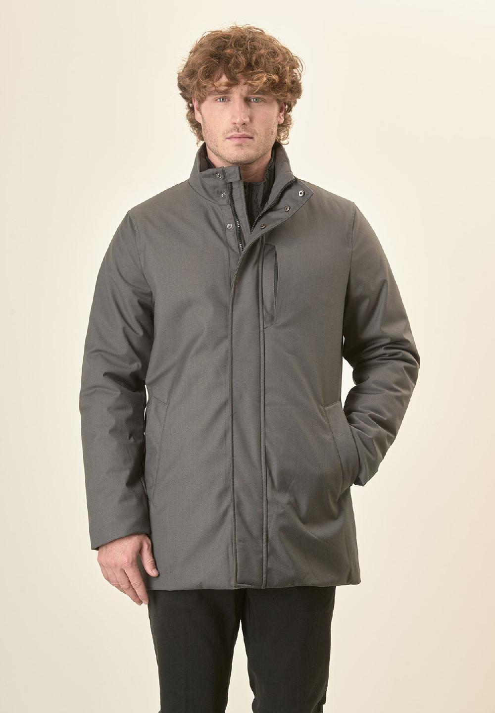 Angelico Giaccone city coat verdone pettorina removibile