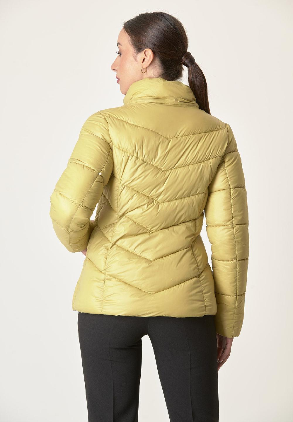 Angelico Giubbino Giallo Trapuntato Cappuccio Staccabile