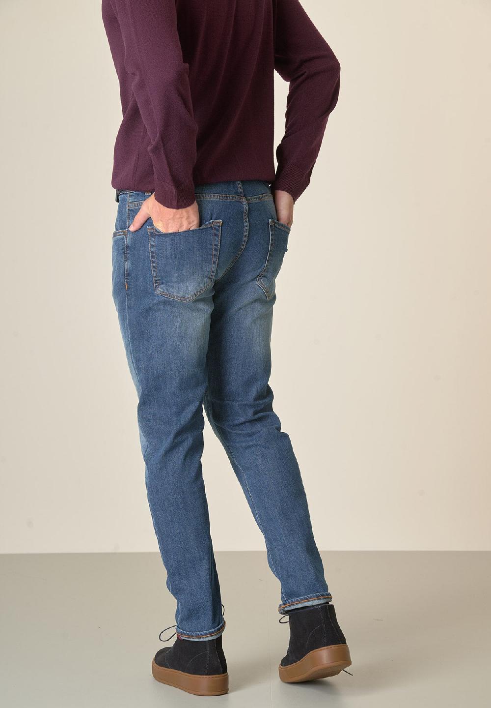 Angelico Jeans Lavaggio Medio Cotone Stretch Slim Fit