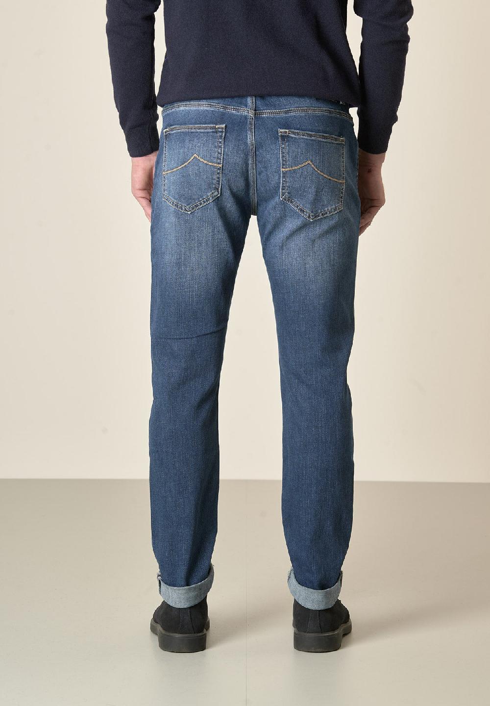 Angelico Jeans Medio 5 Tasche Cotone Stretch Slim Fit