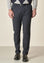 Angelico Pantalone Blu Microdisegno Doppia Pinces Slim Fit