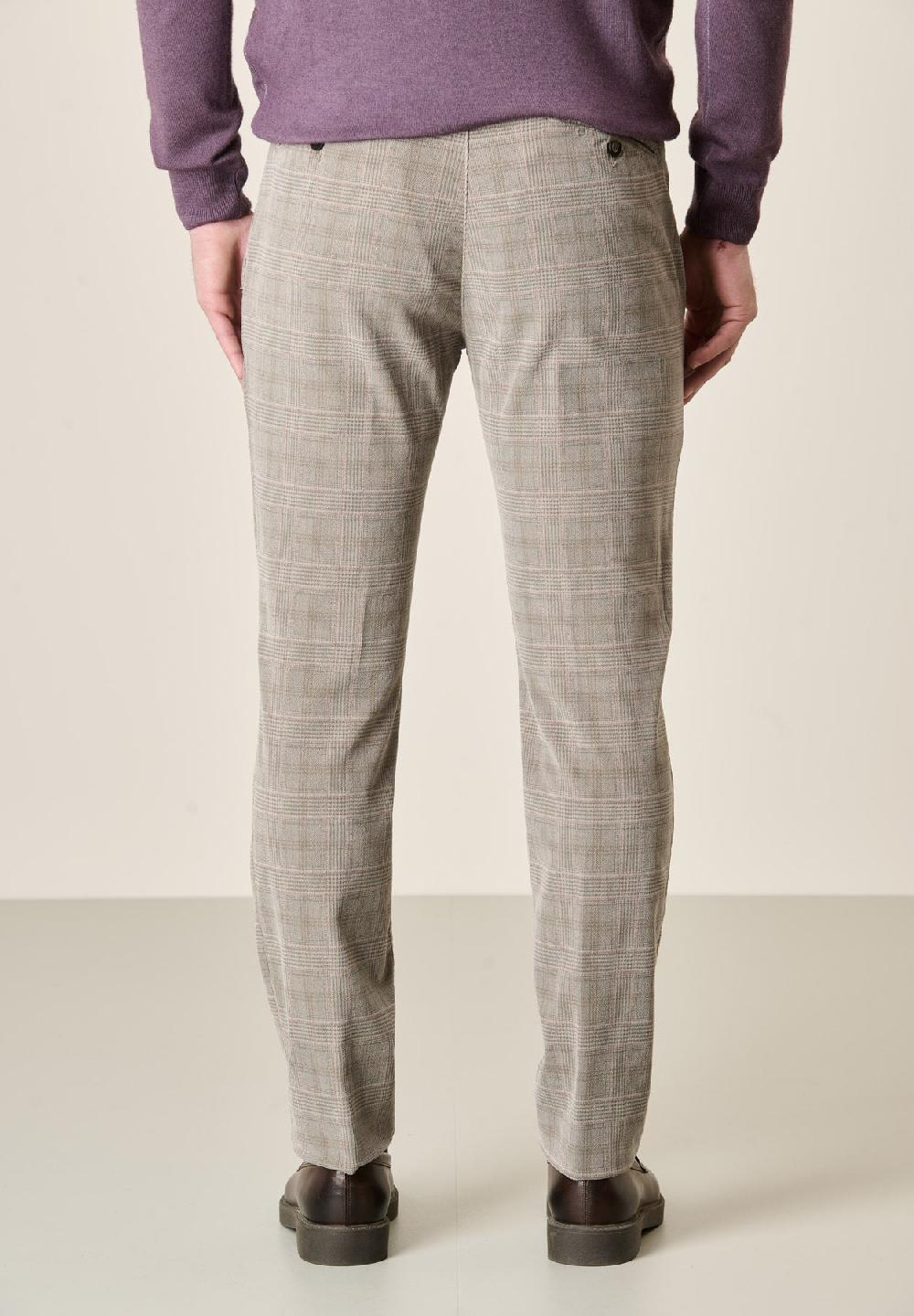 Angelico Pantalone Fango Fustagno Galles Tinto Capo Slim Fit