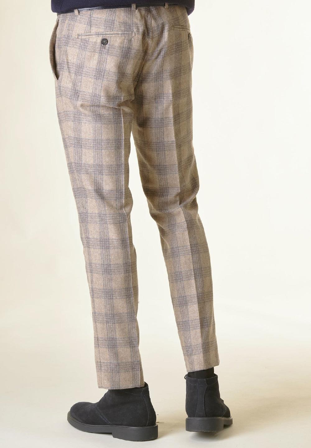 Angelico Pantalone Galles Naturale-grigio Lana-cashmere Custom