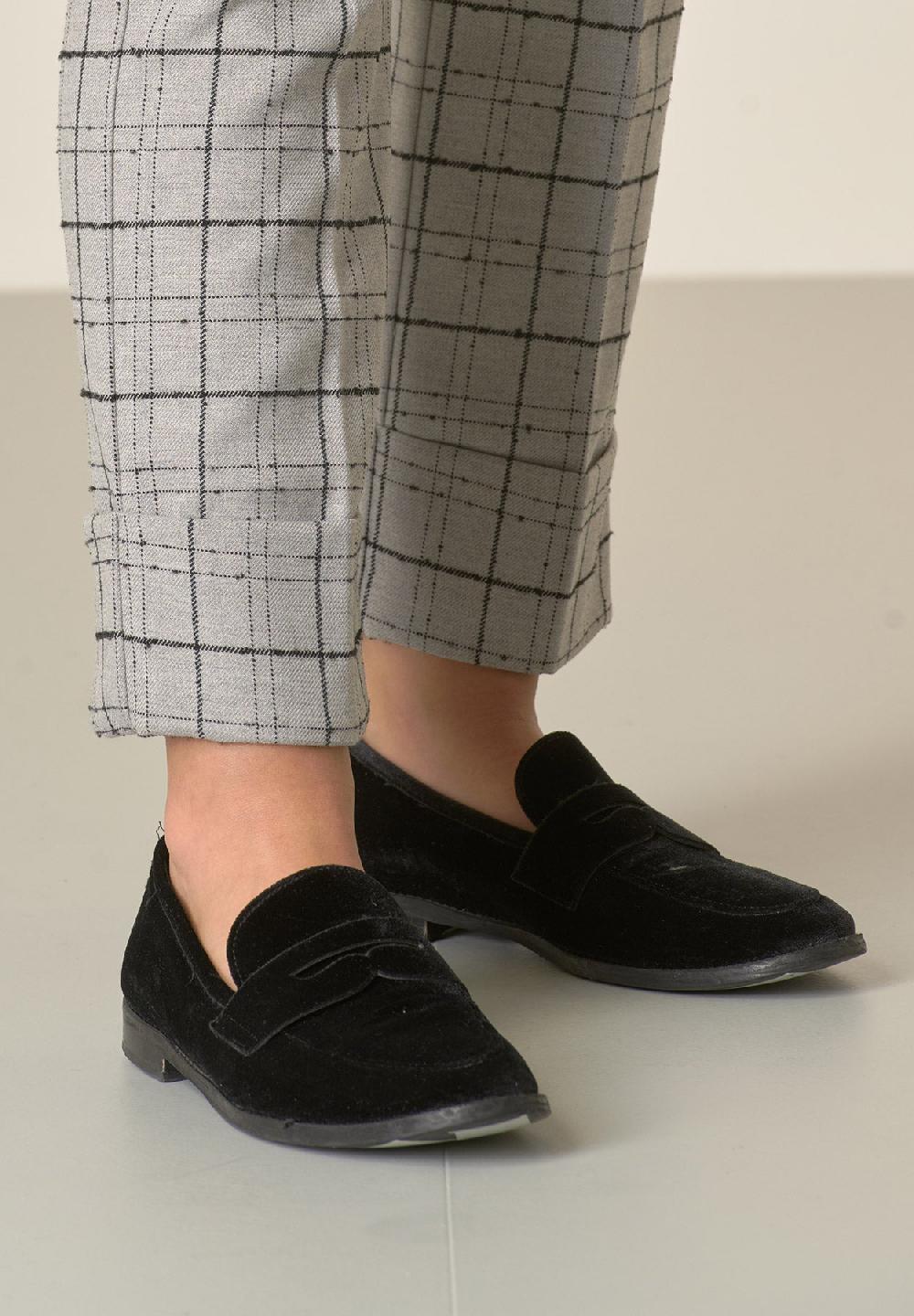 Angelico Pantalone Grigio Chiaro Fantasia Quadri Risvolto