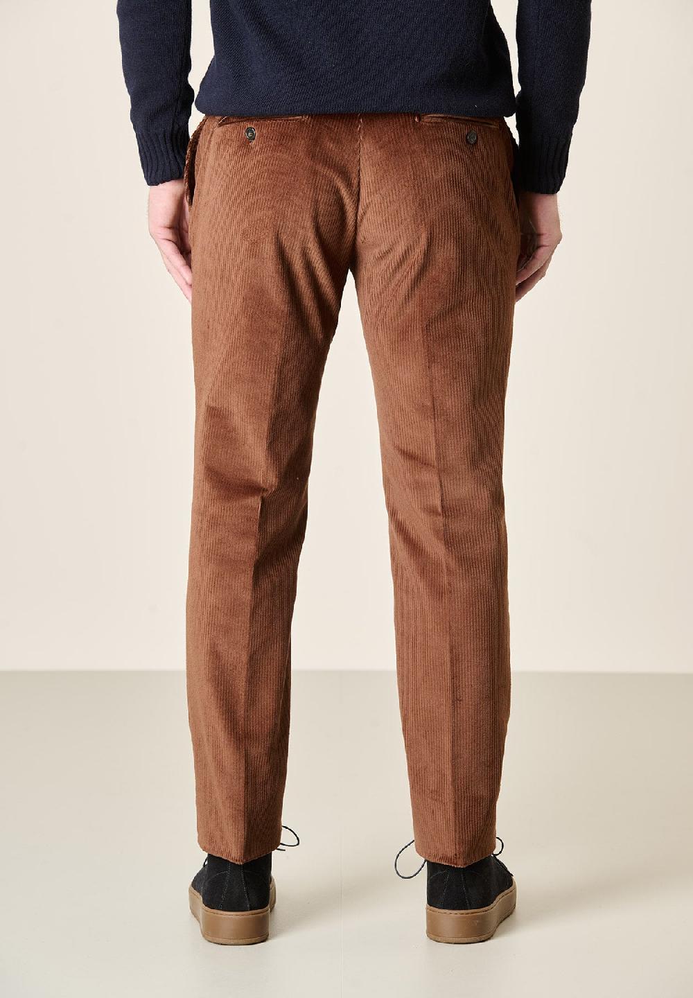 Angelico Pantalone Moro Velluto Coste Larghe Custom Fit