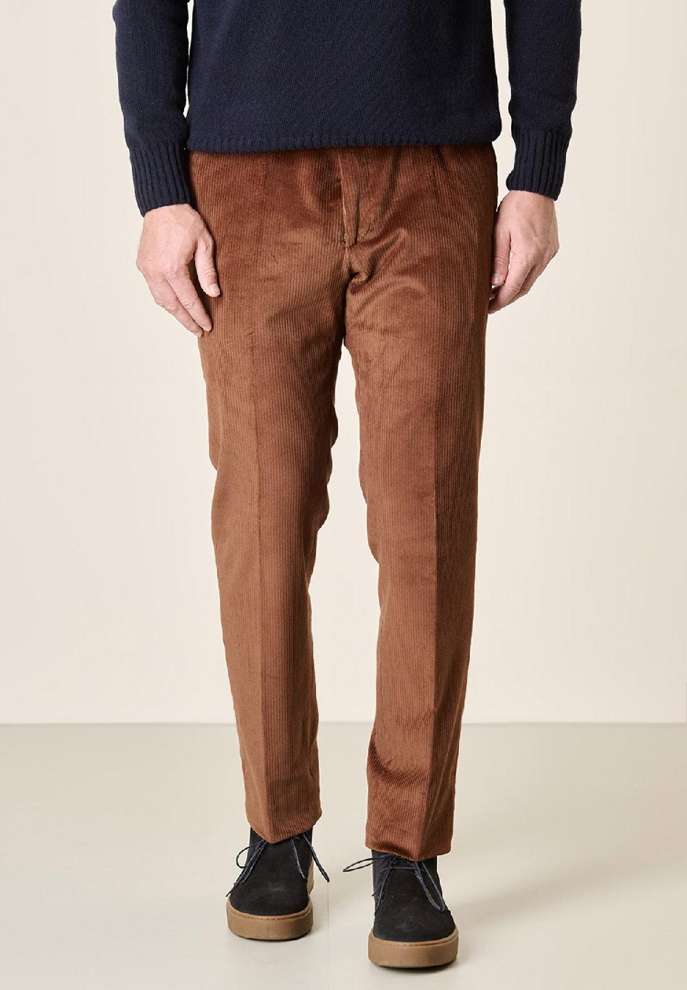 Angelico Pantalone moro velluto coste larghe custom fit