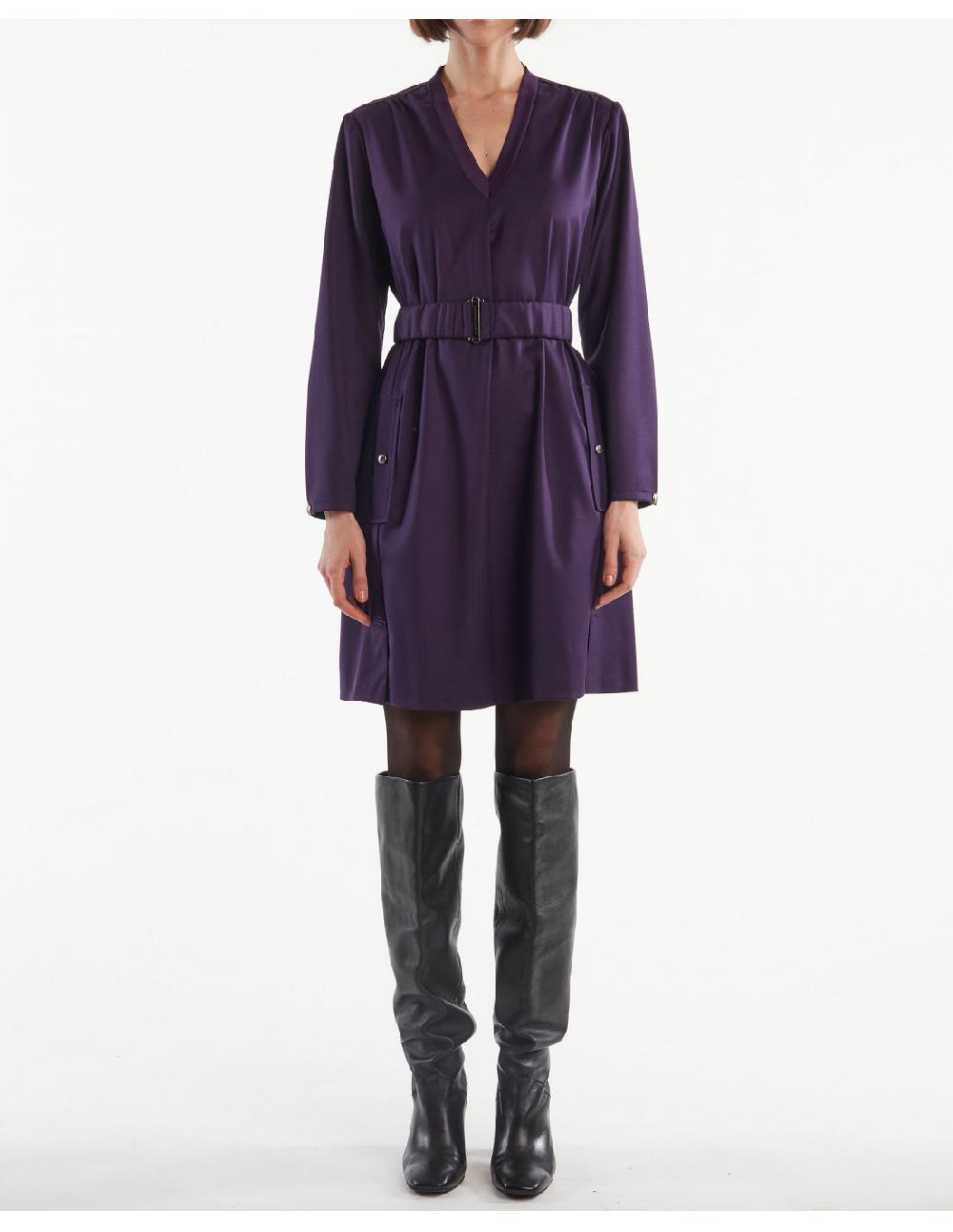 Angelo marani ABITO IN FLANELLA C/CINTURA