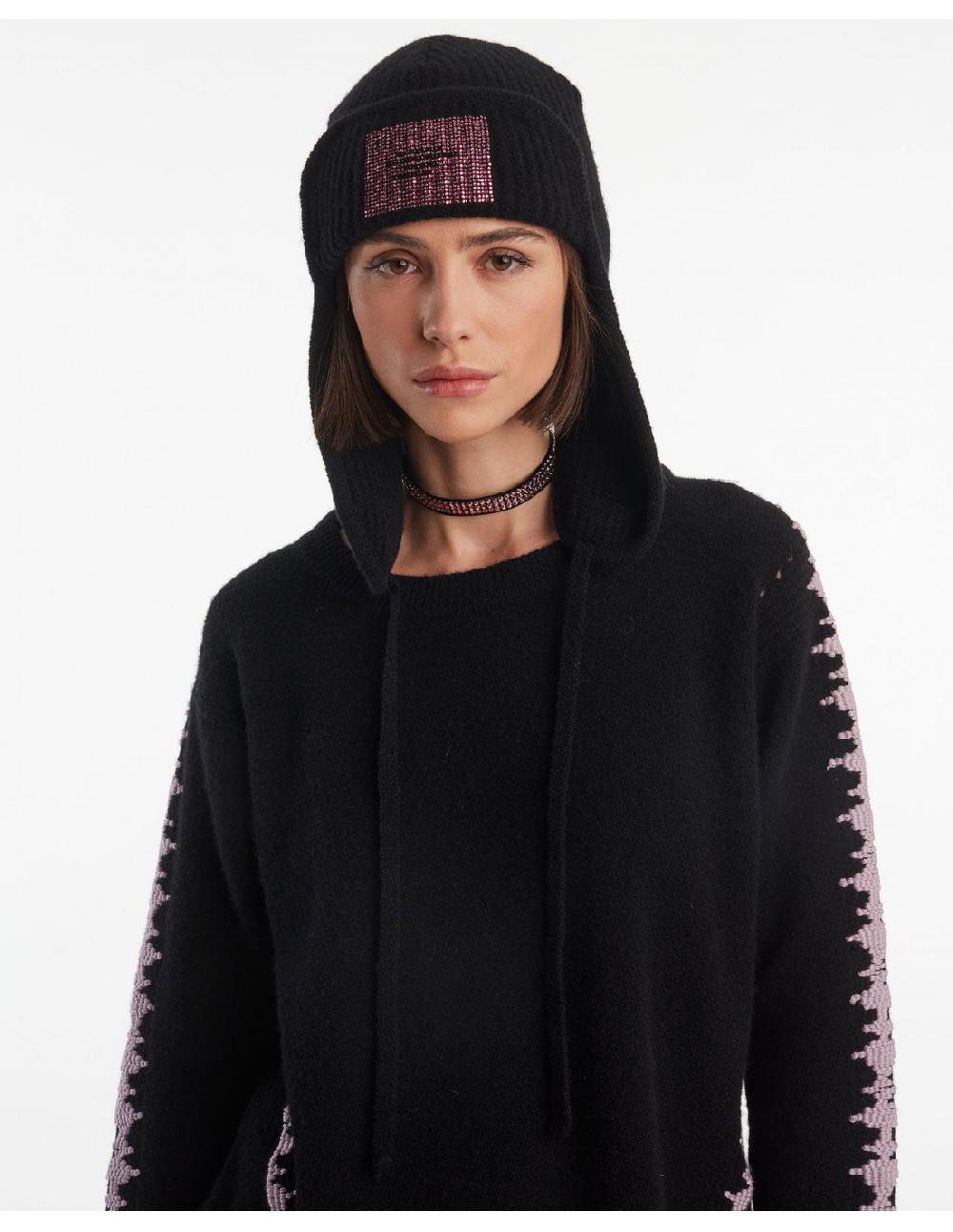 Angelo marani BERRETTO AVIATORE + LOGO STRASS