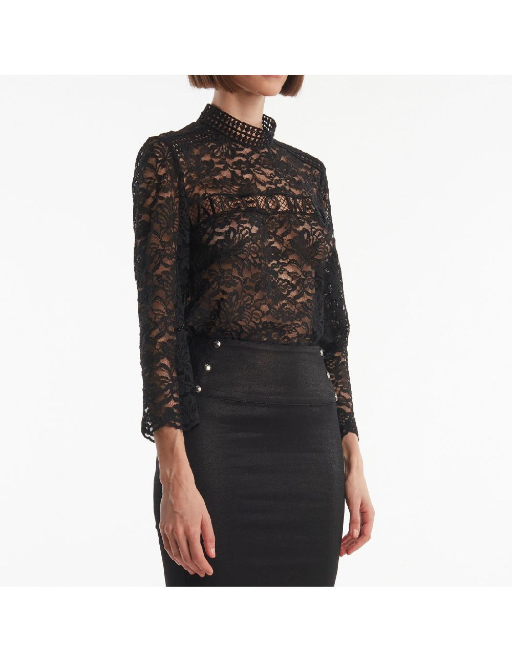 Angelo Marani BLUSA IN PIZZO