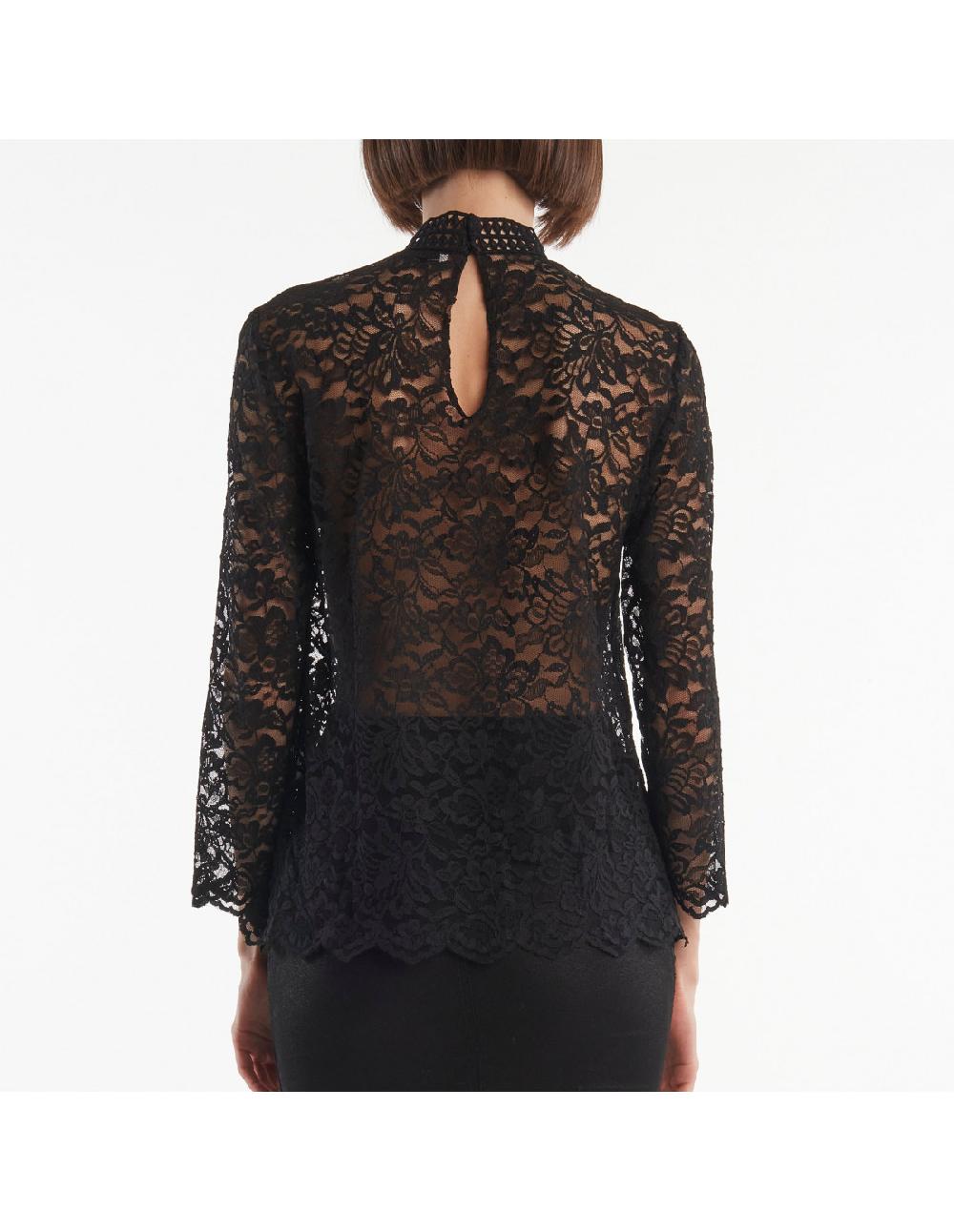 Angelo Marani BLUSA IN PIZZO