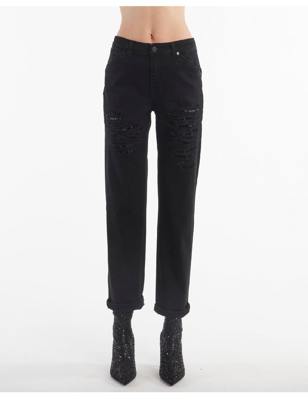 Angelo marani BOYFRIEND C/RICAMO ZEBRA