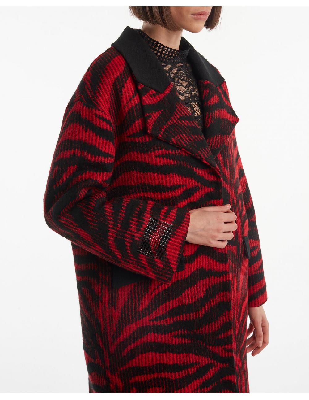 Angelo Marani CAPPOTTO IN MAGLIA JAQUARD