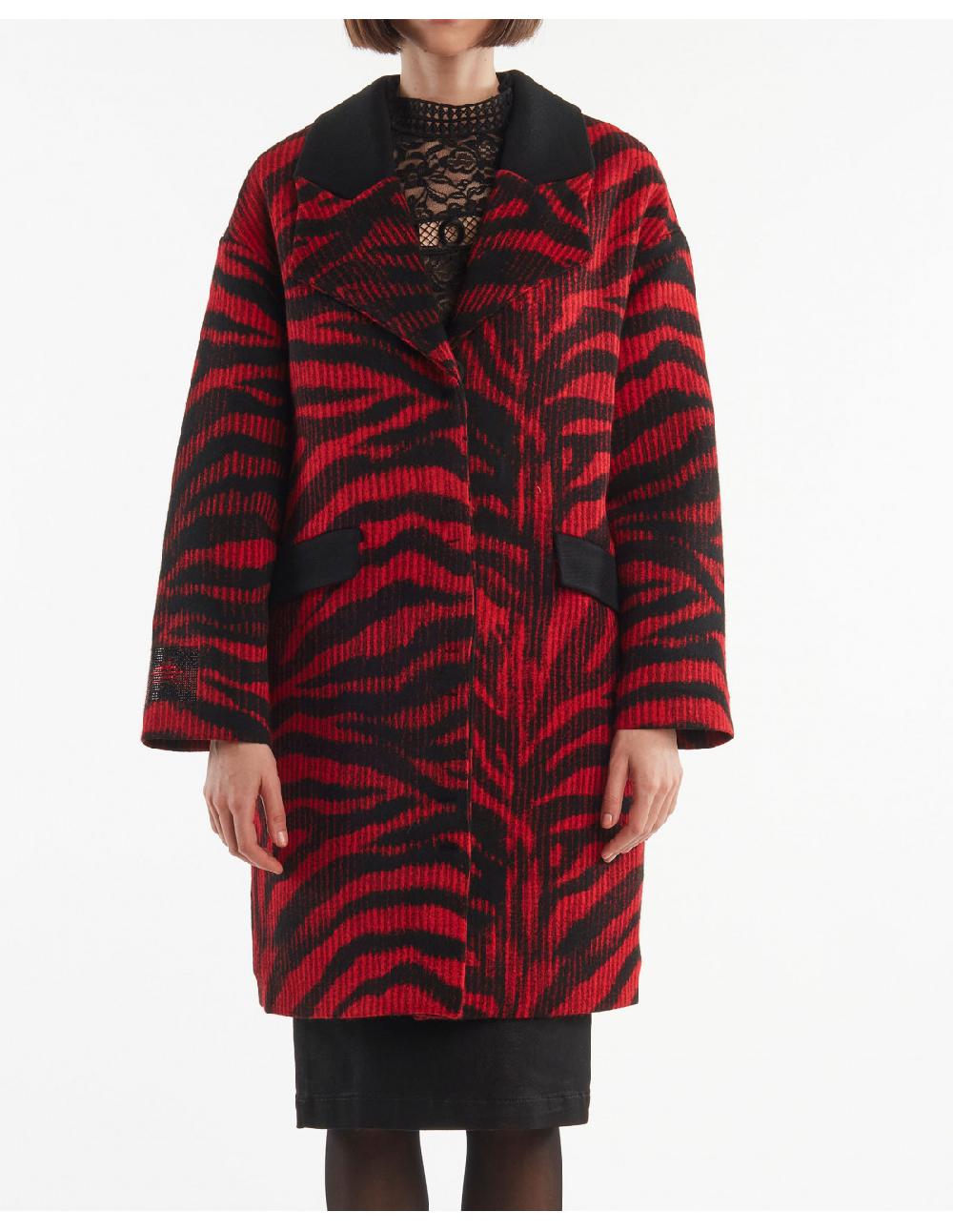 Angelo marani CAPPOTTO IN MAGLIA JAQUARD