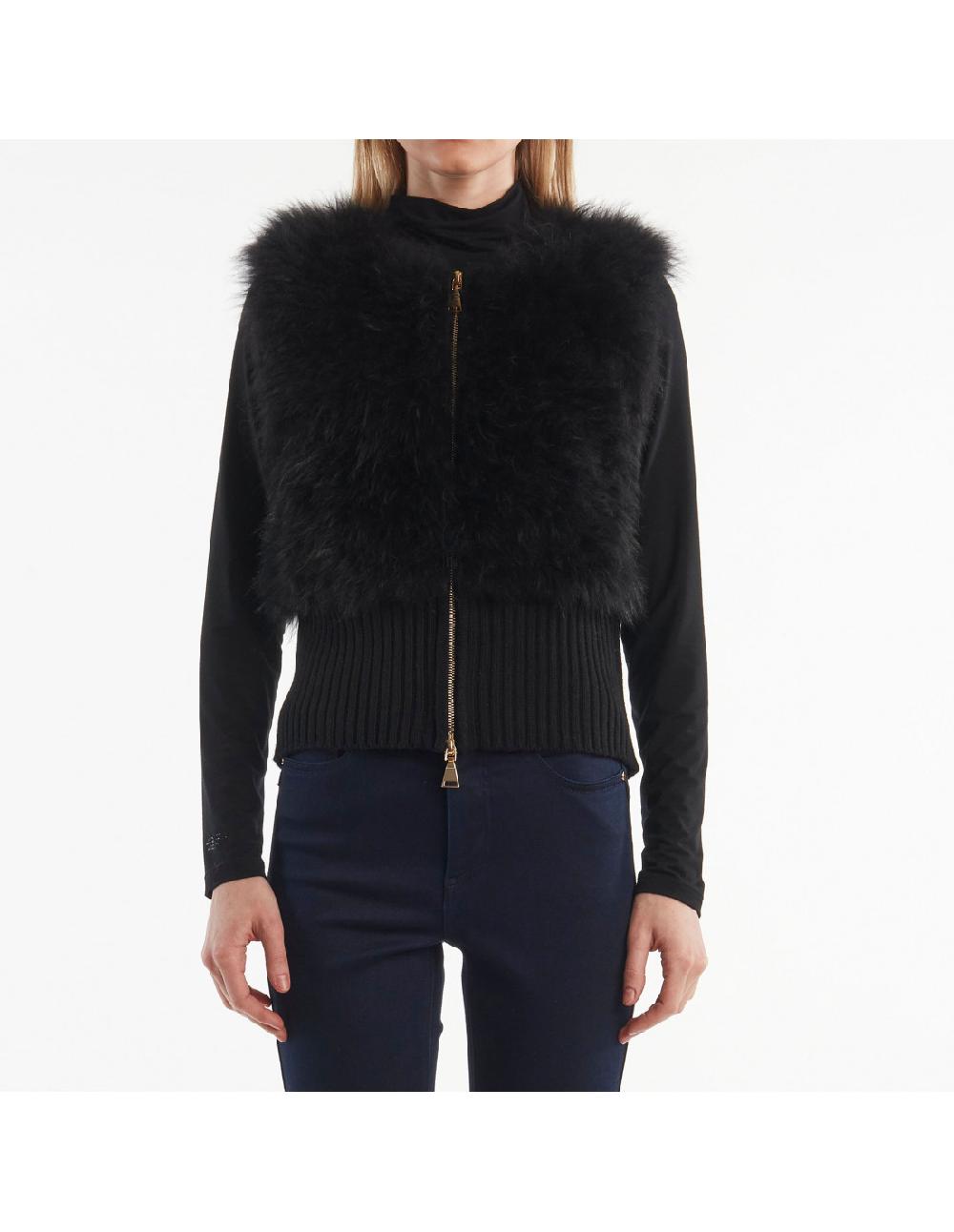 Angelo marani GILET C/PELLICCIA