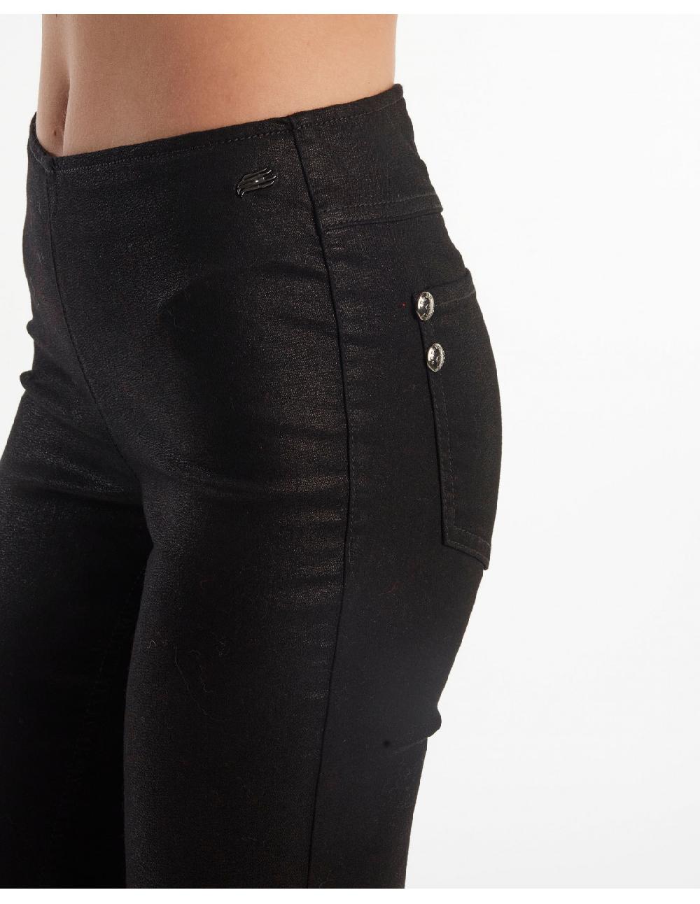 Angelo Marani LEGGINGS SPALMATO C/SPACCO