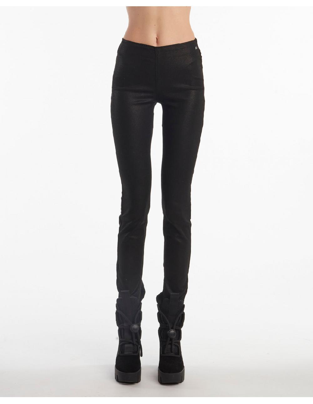 Angelo marani LEGGINGS SPALMATO C/SPACCO