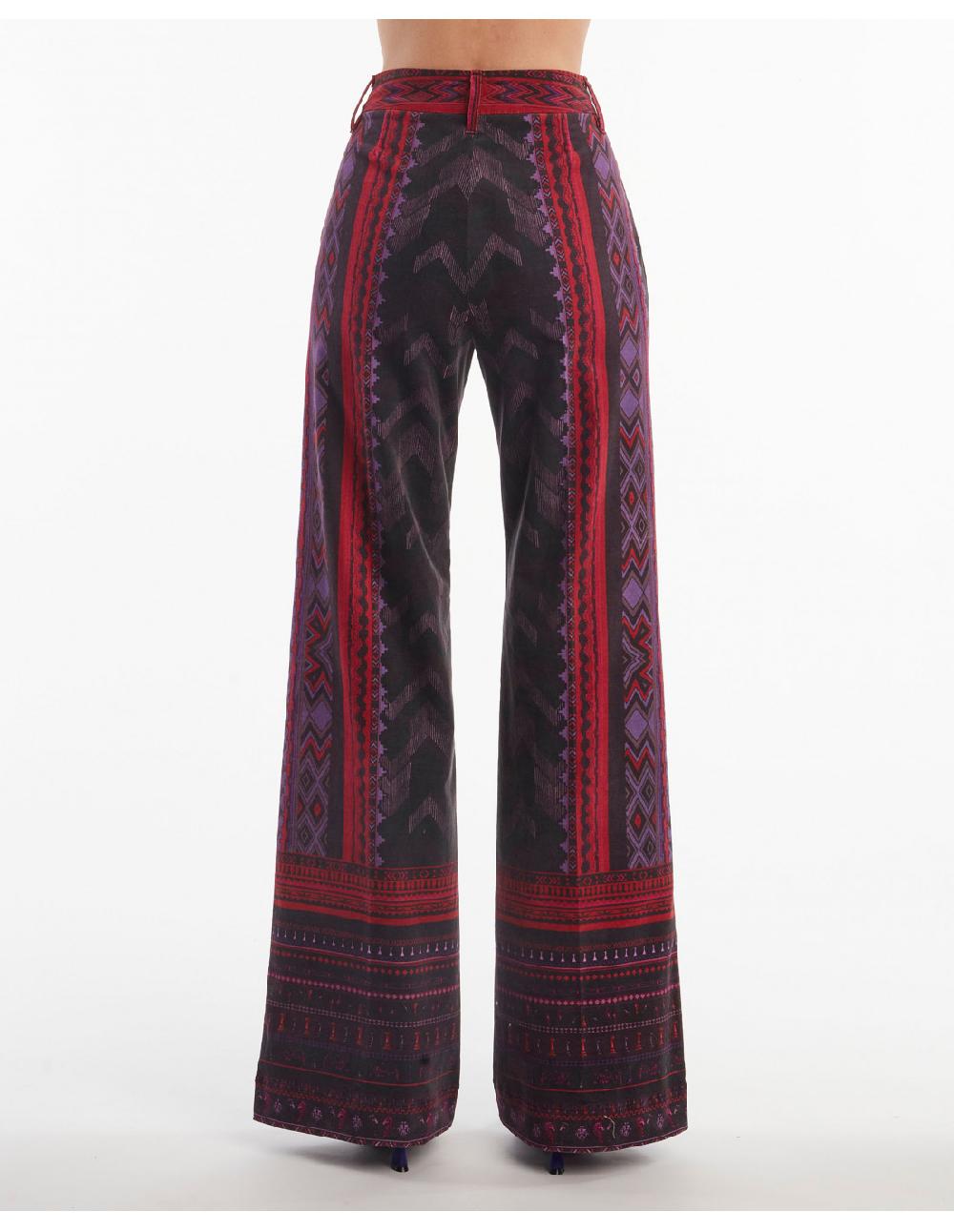 Angelo Marani PANTALONE IN VELLUTOST SCACCHI