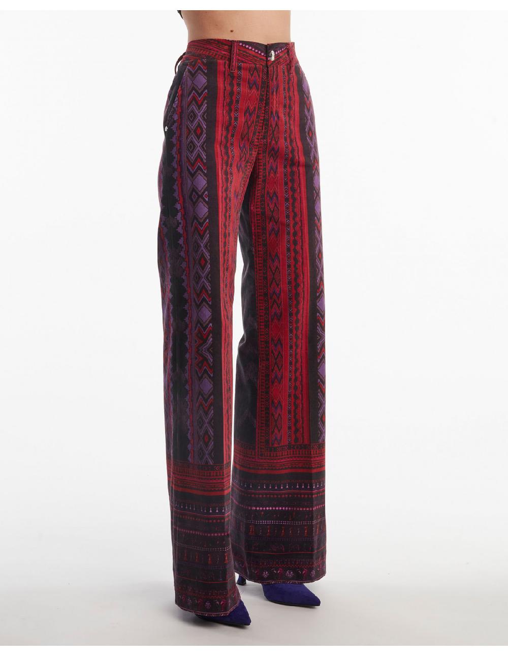 Angelo Marani PANTALONE IN VELLUTOST SCACCHI