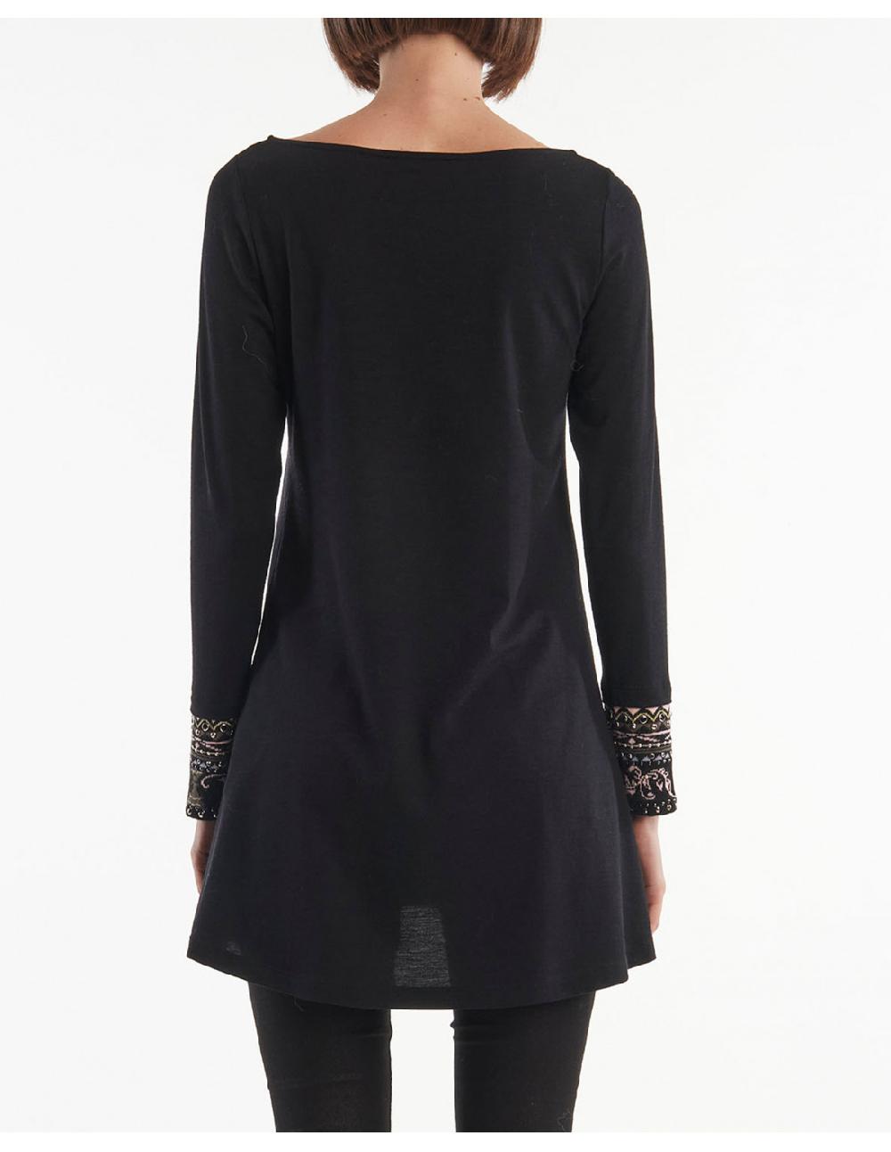 Angelo Marani T-SHIRT IN JERSY CONPOLSI JACQUARD+APPL